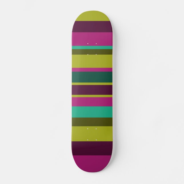 Unregelmäßige Streifen 04 Skateboard (Vorderseite)