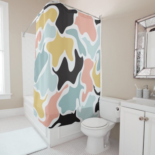 Unregelmäßiger Musterduschvorhang Duschvorhang (Beispiel)