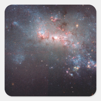 Unregelmäßiges Galaxy NGC 4449 Caldwell 21 Quadratischer Aufkleber