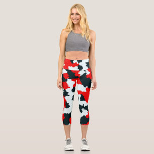 Unregelmäßiges geometrisches Abstraktes Mosaikkamo Capri Leggings