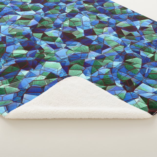 Unregelmäßiges und unorganisiertes Mosaik überlage Sherpadecke (3/4)