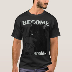 Unregierbar werden - Schwarze Katze beißt Hand Lus T-Shirt
