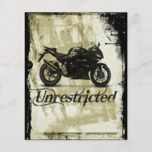 UNRESTRICTED GRUNGE MOTORCYCLE MOTORBIKE GANG MOTT FLYER