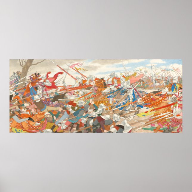 Unruhen im Konflikt - Boutet de Monvel Fine Art Poster (Vorne)