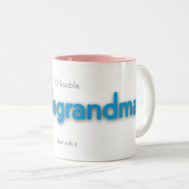 Unruhestima! Zwei-Tone-Tasse Zweifarbige Tasse