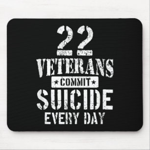 Unruhige 22 Veteranen begehen jeden Tag Selbstmord Mousepad