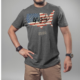 Unruhiger 4. Juli US Flagge USA-Preis T-Shirt