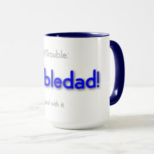 unruhiger Papa! - einfaches Blau Tasse