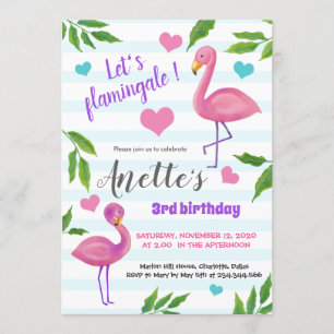 Uns Flamingale gelassen Flamingo-tropischer Einladung