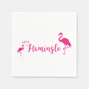 Uns gelassen Flamingle Serviette