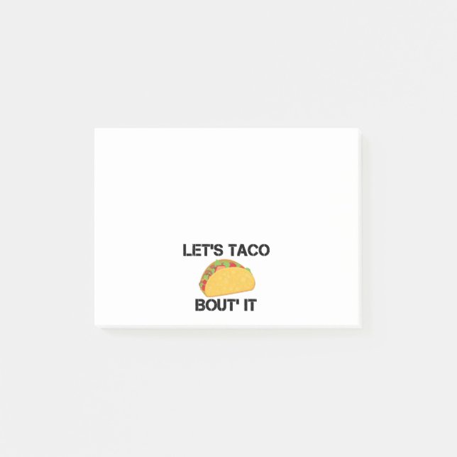 Uns gelassen Taco-Kampf es Post-it Klebezettel (Vorderseite)