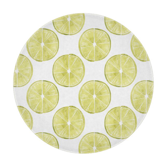 Uns gelassen Taco über es | Limones Muster Schneidebrett (Vorderseite)