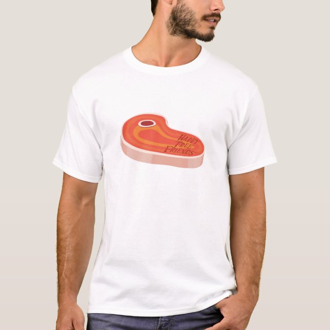 Uns oben gelassen Fleisch! T-Shirt (Vorderseite)