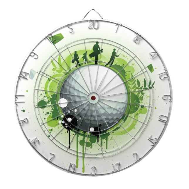 Uns T-Shirt für Golf weg gelassen Dartscheibe (vorne)