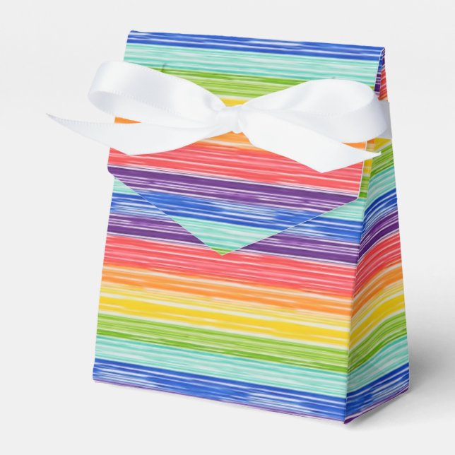 Unsaubere Regenbogenstreifen Geschenkschachtel (Vorderseite)