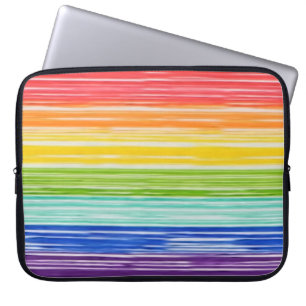 Unsaubere Regenbogenstreifen Laptopschutzhülle