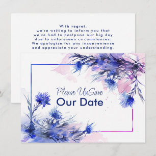UnSave our Date, lustige Cornflower Reverie Ankündigung