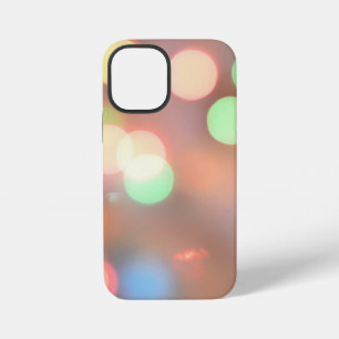 Unschärfe Bild von beleuchteter Weihnachtsbeleucht iPhone 12 Mini Hülle
