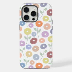Unschärfe-Blumenmuster-Rpt Pastell auf Weiß iPhone 15 Pro Max Hülle