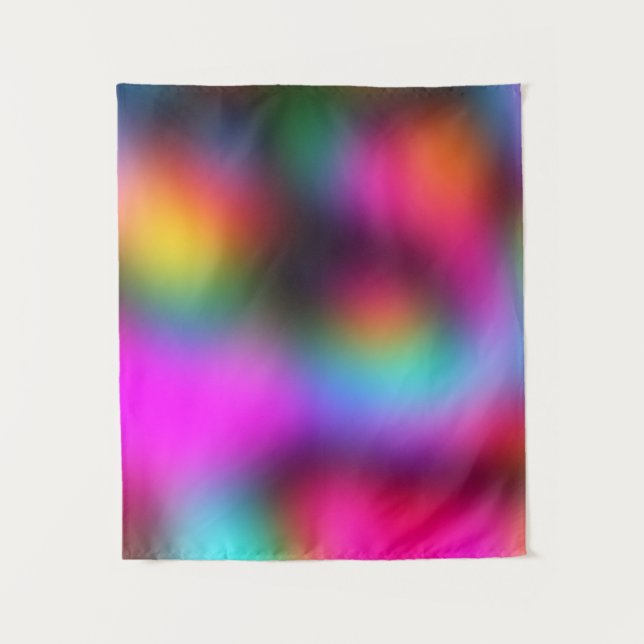 Unscharfe Farben der 90er Jahre Wandteppich (Vorderseite)
