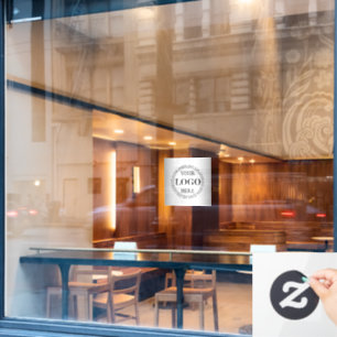 Unscharfe, graue Hintergrundbilder für Social-Medi Fensteraufkleber
