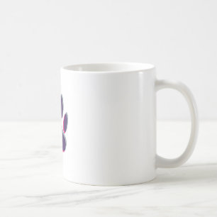 Unschärfe Hundepfotenabdruck Tasse