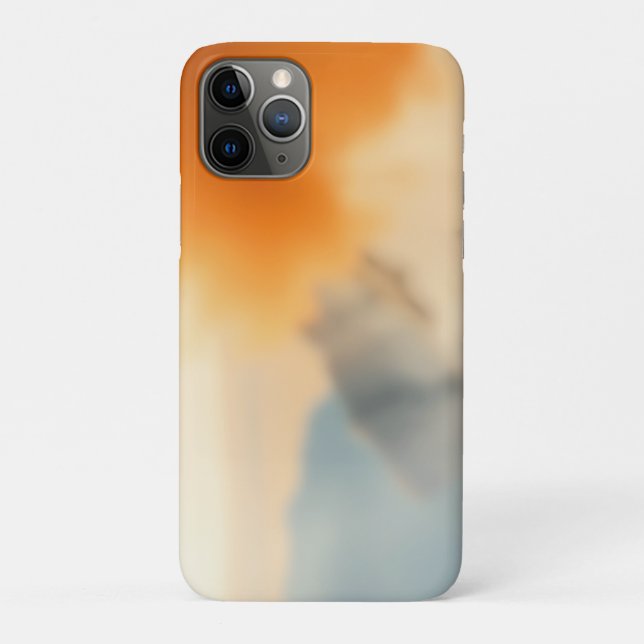 Unschärfe Kunst Neutral Warm Abstrakt Case-Mate iPhone Hülle (Rückseite)