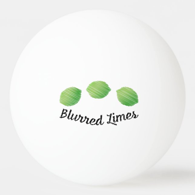 Unscharfe Limes Tischtennisball (Vorderseite)