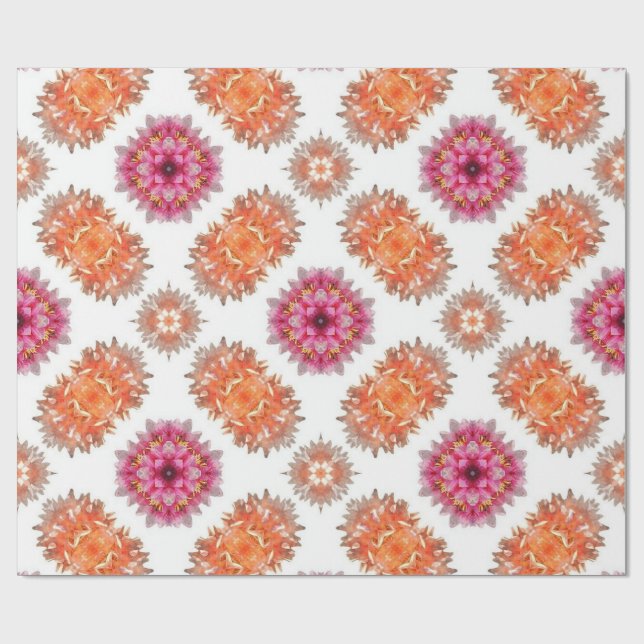 Unscharfe Orange und Rot Geschenkpapier (Flach)
