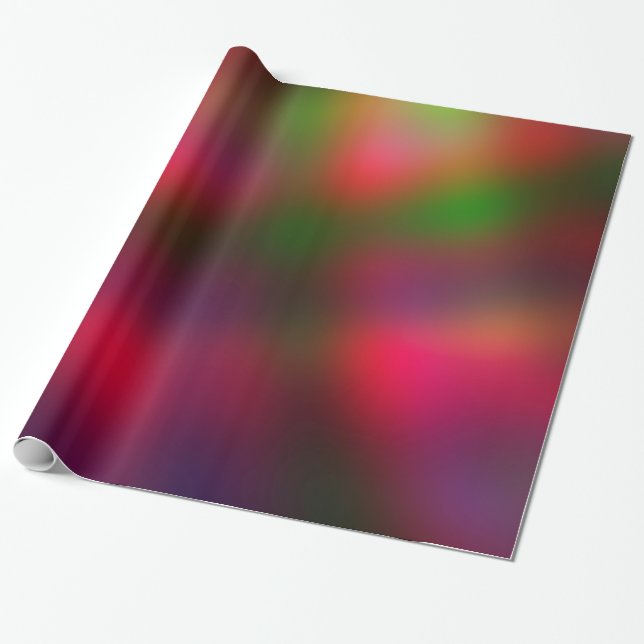 Unscharfe Regenbogenfarbe Geschenkpapier (Ungerollt)