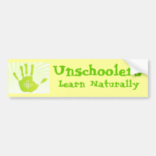 Unschoolers lernen natürlich autoaufkleber