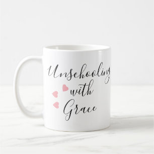 Unschooling-Mutter Grace Hearts Kaffeetasse