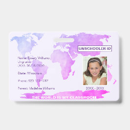 Unschulbildung - Abzeichen der Schulbildung Ausweis