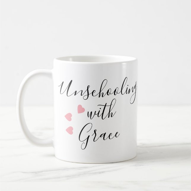 Unschulbildung Mama Grace Hearts Kaffeetasse (Links)
