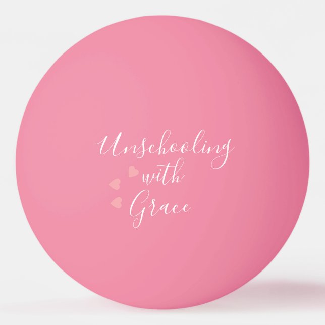 Unschulbildung Mama Grace Hearts Tischtennisball (Vorderseite)