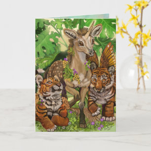 'Unschuld an der neuen' Einhorn Happy Oaster Card Karte