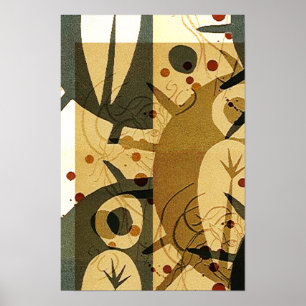Unschuld in Extremis Brown Grunge Canvas Print Poster