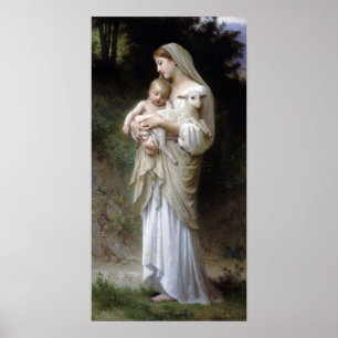 Unschuld (Madonna und Kind), Bouguereau Poster
