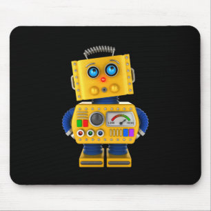 Unschuldig aussehender Spielzeugroboter Mousepad