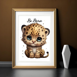 Unschuldige Augen, Wildes Herz: Baby Gepard Poster