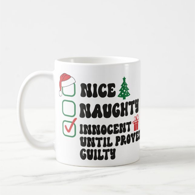 Unschuldige bis erwiesene Schuld Kaffeetasse (Links)