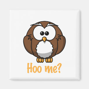 Unschuldige Eule - "Hoo ich? " Magnet