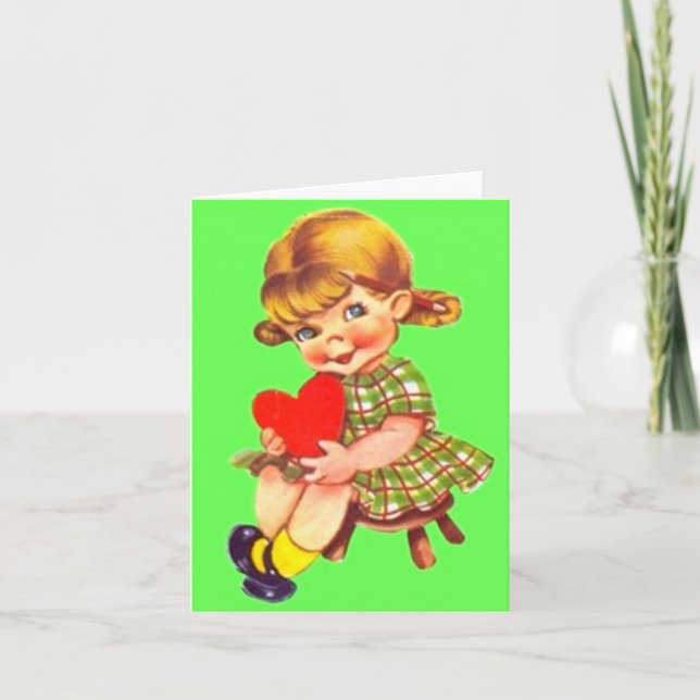 Unschuldige Liebe Feiertagskarte (Vorderseite)