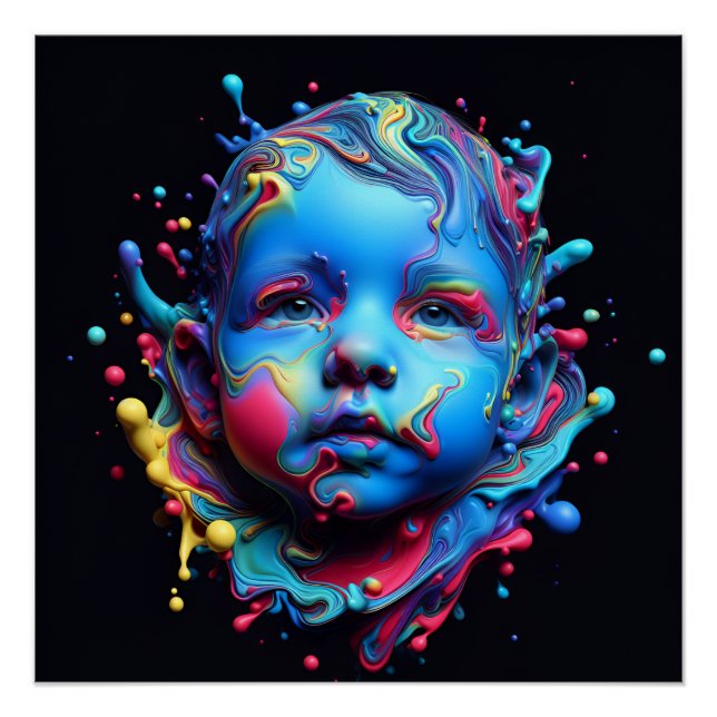 Unschuldige Träume - KI am Arbeitsplatz Poster (Vorderseite)