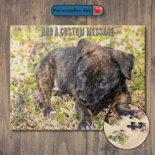 Unschuldiger brauner Welpe Puzzle