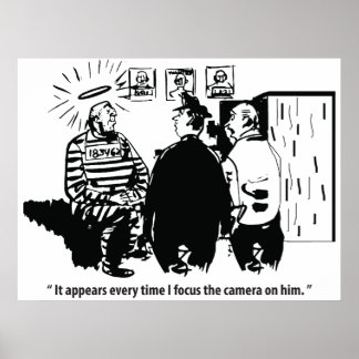 Unschuldiger Sträfling, Kamera Fokus, Lustige Vint Poster