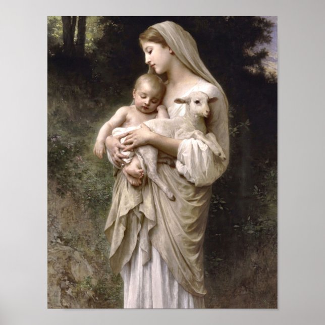 Unschuldigkeit von William Bouguereau Print Poster (Vorne)