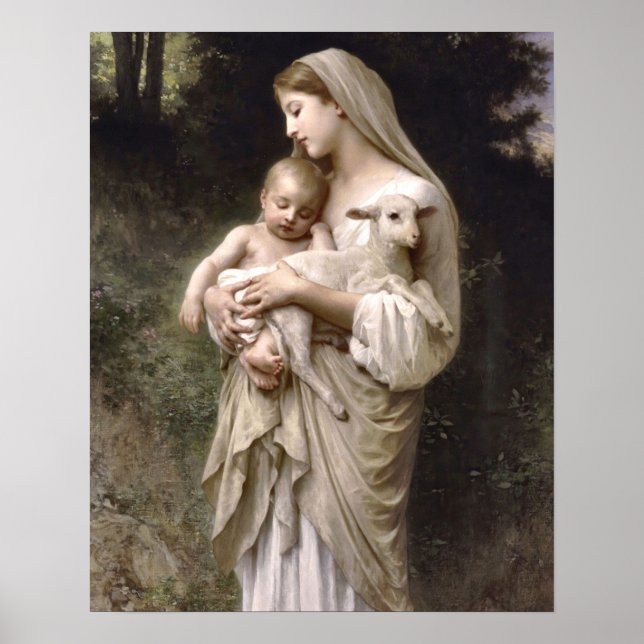 Unschuldigkeit von William Bouguereau Print Poster (Vorne)