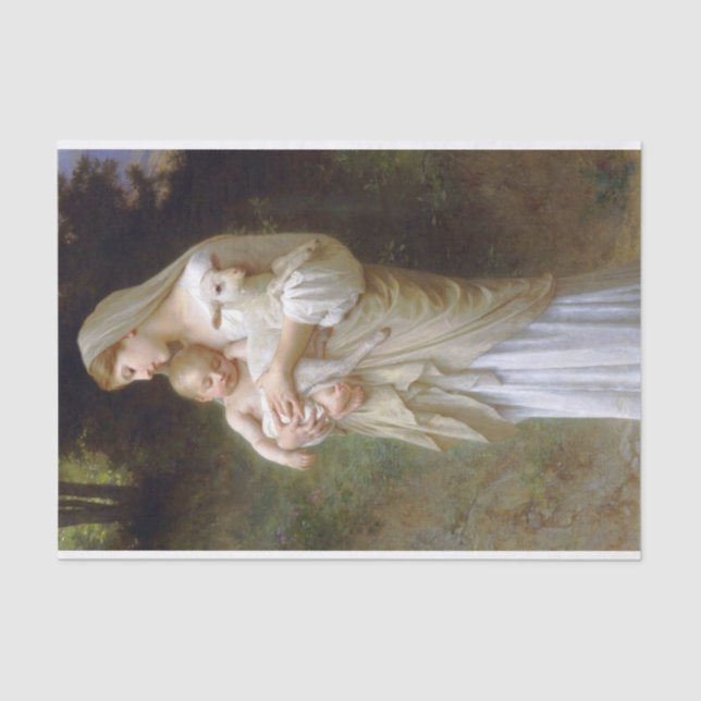 Unschuldigkeit von William Bouguereau Tissue Seidenpapier (Vorderseite)