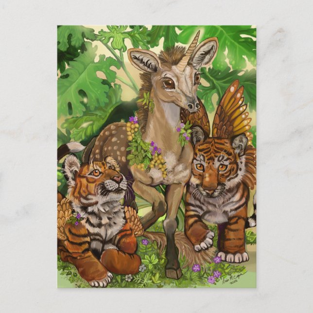 Unschuldsvermutung für das neue Einhorn Postkarte (Vorderseite)